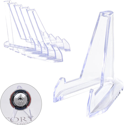 24 PCS Acrylic Easel Stand Baseball Card Stands Sports Card Display Stand (2.3")...