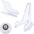 24 PCS Acrylic Easel Stand Baseball Card Stands Sports Card Display Stand (2.3")...