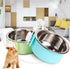 Crate Dog Bowl, Stainless Steel Removable Hanging Food Water Bowl Crate Coop Cup,Pet Cage Bowls with Bolt Holder for Dog, Puppy, Cat, Rabbit, Bird...