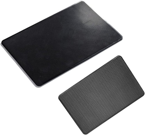 2 Pack Car Dashboard Anti-Slip Rubber Pad Grip Mat Magic Sticky Gripping Mat Non-Slip Nano PU Gel Grip Heavy Duty Storage Mounting Pads for Sungla...