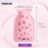 DOIITIEN Pain Relief Hot Water Bottle with Soft Cover 1.0L Rubber Hot Water Bag for Neck Shoulder and Hand Feet Warmer Menstrual Cramps Hot Compre...