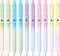 Gel Pens, 10 Pcs Black Ink Pens for Women, 0.7mm Medium Point Smooth Writing Pens with Silicone Grip, High-End Series Metal Clip Retractable Pens ...