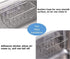 Sink Caddy Sponge Holder for Kitchen Sink 2 Suspension Options(Suction Cups and Adhesive Hook), SUS304 Stainless Steel, Silver...