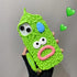 3D Silicone iPhone 15 Case with Funny Creative Stylus, Balsam Pear Design Cartoon Soft Silicone Full Protection Shockproof Cases Cover Skin for Ki...