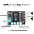 Bluetooth Amplifier Board, 100W+100W Peak Output Power, 2.0 Channel DC:8-24V, Password Free Connect, BT 5.0 AMP Board for DIY Wireless Speakers Bo...