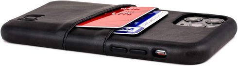 Dockem Wallet Case for iPhone 11 Pro: Built-in Metal Plate for Magnetic Mounting & 2 Credit Card Holders: M2 Exec Premium Synthetic Leather (5.8, ...