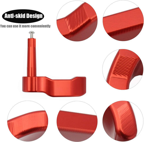 Thumb Throttle Lever Anti-slip CNC Aluminum Control Replacement Compatible with Polaris Scrambler Sportsman 550/570/850/1000 2009-2018 (Red)...