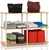 Furinno 99130BE/WH 3-Tier Double Size Storage Display Rack, Beech/White...