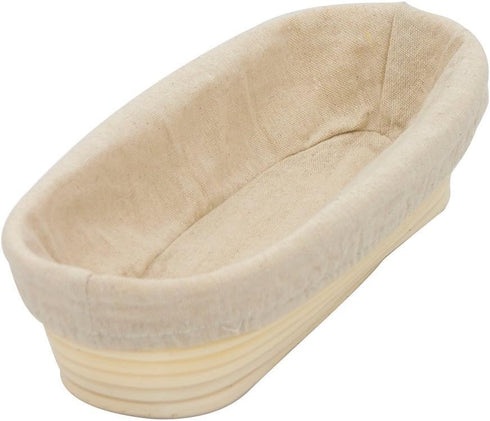 Banneton Bread Proofing Basket, BetterJonny Sourdough Proofing Basket 11 inch Long Oval Banneton Basket Sourdough Starter Kit...