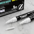 Timart 8 Pack White Chalk Markers, 6mm Liquid Chalk Markers for Chalkboards Signs, Blackboards, Windows, Glass- Reversible Tip, 24 Chalkboard Labe...