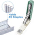 Swing-Arm Swivel Stapler, 20 Sheets Capacity, 360 Degree Rotate Desk Staplers for Booklet or Book Binding, Green...