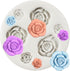 Rose Fondant Mold Rose Flower Silicone Molds for Sugar Craft Cake Decorating Cupcake Topper Candy Chocolate Polymer Clay Gum Paste...