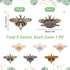 PH PandaHall 6 Sets, 6 Colors 3D Bee Shape Bag Turn Buckles Alloy Purse Lock Purse Clasp Closure Lock Clutch Closure for DIY Leathercraft Shoulder...