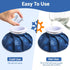 NEWGO Ice Pack Small Ice Bag for Injury Reusable, Fillable Ice Bag with Wide Mouth, Hot Water Bag for Pain Relief, Swelling, Wisdom Teeth, Headach...