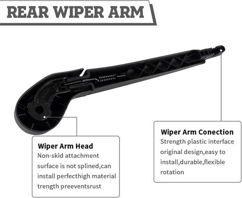 Rear Wiper Arm Blade Nut Set Replacement for Ford Focus 2012-2018,Rear Wiper Cover Accessories Assembly, Wiper Cap Set for Back Windshield Window,...