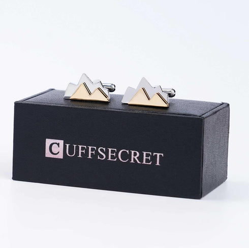 3D Mountain Cufflinks , Mountain Cufflinks For Men Boyfriend Gifts...