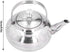 Tea Kettle Stainless Steel Coffee Pot Stove Top Teapot Tea Coffee Pot Kettle for Kitchen Cafeteria Hotel Restaurant (14cm)...
