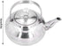 Stainless Steel Teapot, 5.5inch Coffee Pot Teapot Tea Kettle, Exquisite Teapot Coffee Pot with Tea Strainer for Home Restaurant...