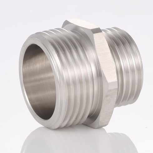 1'' NPT Male to 3/4'' GHT Male Connector?Lead-free,304 Stainless Steel Garden Hose Adapter,GHT to NPT Adapter Fitting,Garden Hose to Pipe Fittings...
