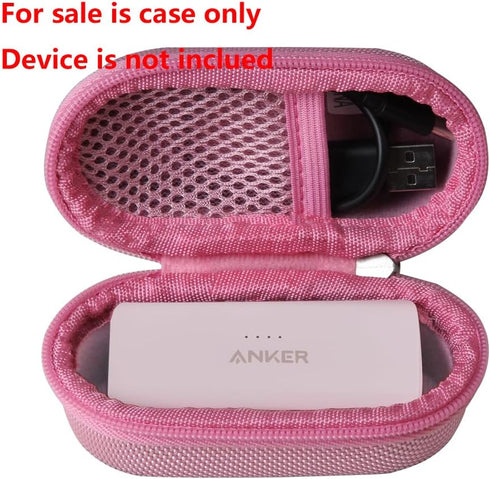 Hermitshell Hard Travel Case for Anker Nano Power Bank, Portable Charger 5,000mAh (Pink)......