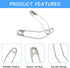 120Pcs 2 Inch Curved Safety Pins, Quilting Basting Pins Versatile and Sturdy Nickel-Plated Steel Pins for Precise Quilting...