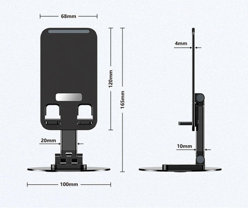 Cellphone Stand Holder 360° Rotation Phone Stand Foldable Scalable Office Desk Adjustable Portable for Travel White...