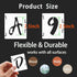 BAMIDELE 2.5 Inch Letter Stencils and Numbers, 66 Pcs Reusable Plastic Alphabet Symbol Interlocking Drawing Template Kit for Painting on Wood, Wal...
