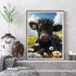 WisonDap Highland Cow Diamond Painting Kits for Adults, 5D Black Cow Diamond Art Kits for Beginners, DIY Full Drill Paint with Diamond, Home Wall ...