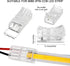 COB LED Strip to Wire Connector 20 Pieces Waterproof LED Adapter Connectors Transparent Solderless LED Light Strip Connectors for Strip Light Unwi...
