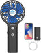 HandFan 5200mAh Portable Handheld Fan Rechargeable with Power Bank-3 Speeds Foldable Personal Cooling, 2-IN-1 Hand Held Fan Battery Operated, 20H ...