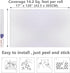 Arthome White Contact Paper, 17"x120" Peel and Stick Matte Wallpaper, Self Adhesive Decorative Vinyl Paper for Countertop, Cabinet, Table, Shelves...
