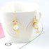 Huwujiu 120pcs Earrings - Round, Square, Triangle - Gold, White - Earring Findings...