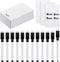 24 Packs Pocket Sized Erasable Notepad Badge Accessory 12 Pieces Mini Whiteboard Clipboard Hangs with Badge Mini Whiteboard Small Dry Erase Board ...