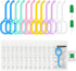 12PCS Clear Aligner Removal Tools with 2 PCS Aligner Chewies Accessories for Invisible Retainers and Dentures, Dental Orthodontic Aligner Removal ...