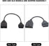 OBD2 to OBD1 GM Adapter,OBD1 12 Pins to OBD2 16 Pins Diagnostic Tool Connector Adapter Cable Replacement for GM...