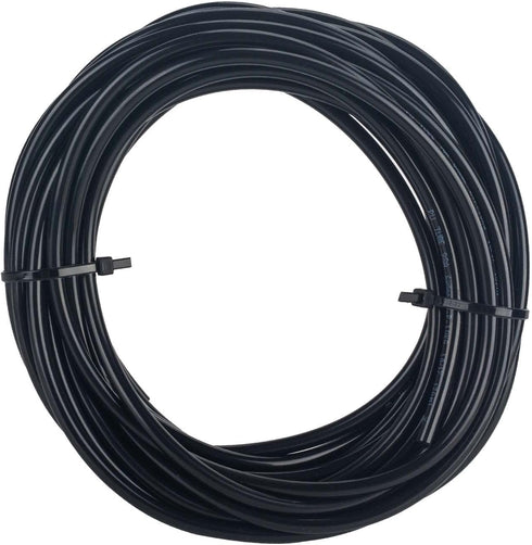 6mm x 4mm Pneumatic Tubing Pipe PU Polyurethane Tube Air Compressor Hose Line Fitting or Fluid Transfer (Black 32.8ft/10Meters)...