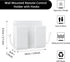 5 Pcs Wall Mount Phone Holder, Phone Stand for Bed, Wall Mounted Shower Phone Holder Remote Control Holder with Hooks, Self-Adhesive Universal Med...
