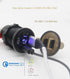 Dual USB Quick Charge 3.0 Port & PD USB C Car Charger Socket, 12V USB Outlet with Voltmeter and Power Switch for Car Boat Marine Truck......