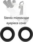 4Pcs 2 Pair 32-36mm Eyepiece Cover Eyepiece Binocular Eye Cups Guard Cups Stereo Microscope Accessory for Stereo Microscope, Soft Rubber, Flat Ang...