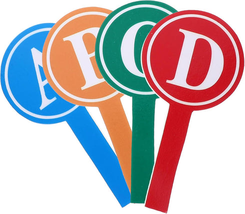 STOBOK 4pcs Bidding Paddles Response Paddles Blank Dry Erase Scoreboard Small Dry Erase Board White Boards Voting Paddles Auction Paddles Answer B...