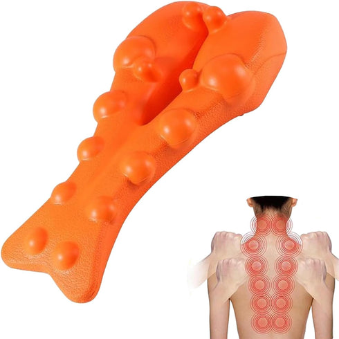 Trapezius Trigger Point Massager - Trapezius Massager -Relieve Upper Back Pain &Tension Headache- 14 Massaging Knobs for Pain Relief - Portable & ...
