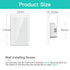 BSEED Smart Water Heater Switch,Work with Amazon Alexa,Google Assistant,WiFi Touch Switch with Smart Life APP Control and Timing Function,20A Whit...