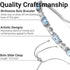 SHOP LC DELIVERING JOY Bolo November Birthstone Bracelet Stainless Steel Sky Blue Topaz Fashion Unique Birthday Gifts for Women Jewelry Ct 2.2 Adj...