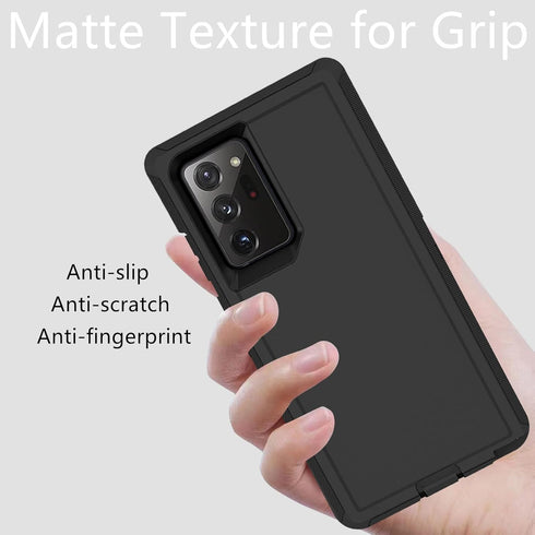 for Samsung Galaxy Note 20 Ultra Case, Heavy Duty Defender Case Dustproof Shockproof Protection 3 in 1 Rugged Cover for Samsung Galaxy Note 20 Ult...