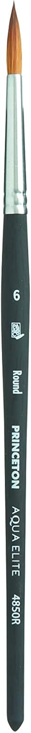 Princeton Aqua Elite Paintbrush, Size 6, Matte Black...