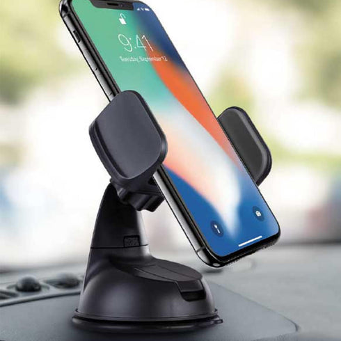 LAX Gadgets Premium Phone Car Mount - Strong Suction Cup Movable Jaws- Car Mount with Powerful Suction Cup for Windshield or Dashboard for All Sma...