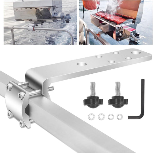 58182 Stow N' Go Grill Rail Mount for Any Kuuma BBQ Grill, Can be Used on 7/8" - 1-1/4" Round Horizontal Railings or on 1-1/4" Square Railings, wi...