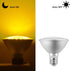 LED Bug Light Bulbs, 1900K Yellow Outdoor PAR30 Flood Lights, Dusk to Dawn Auto On/Off Porch Lights, Waterproof, Replace up to 100W for Garage Hal...