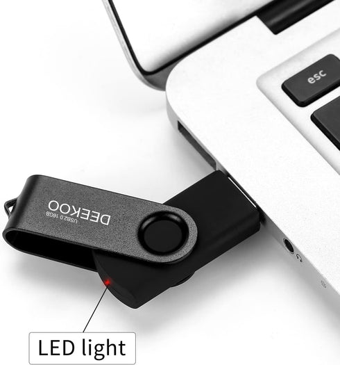 Flash Drive 16GB Thumb Drives Memory Sticks Jump Drive 5Pack 16GB USB 2.0 Flash Drives Mixed Colors: Black Red Blue Purple Green...