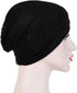 Vowcarol Hijab Cap Under Scarf Black Hijab Undercap (Hijab Accessory), Black, Size One Size, Medium...